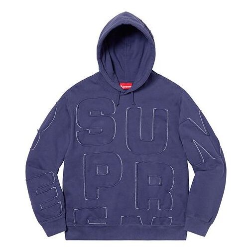 

Толстовка cutout letters hooded sweatshirt 'purple' Supreme, фиолетовый