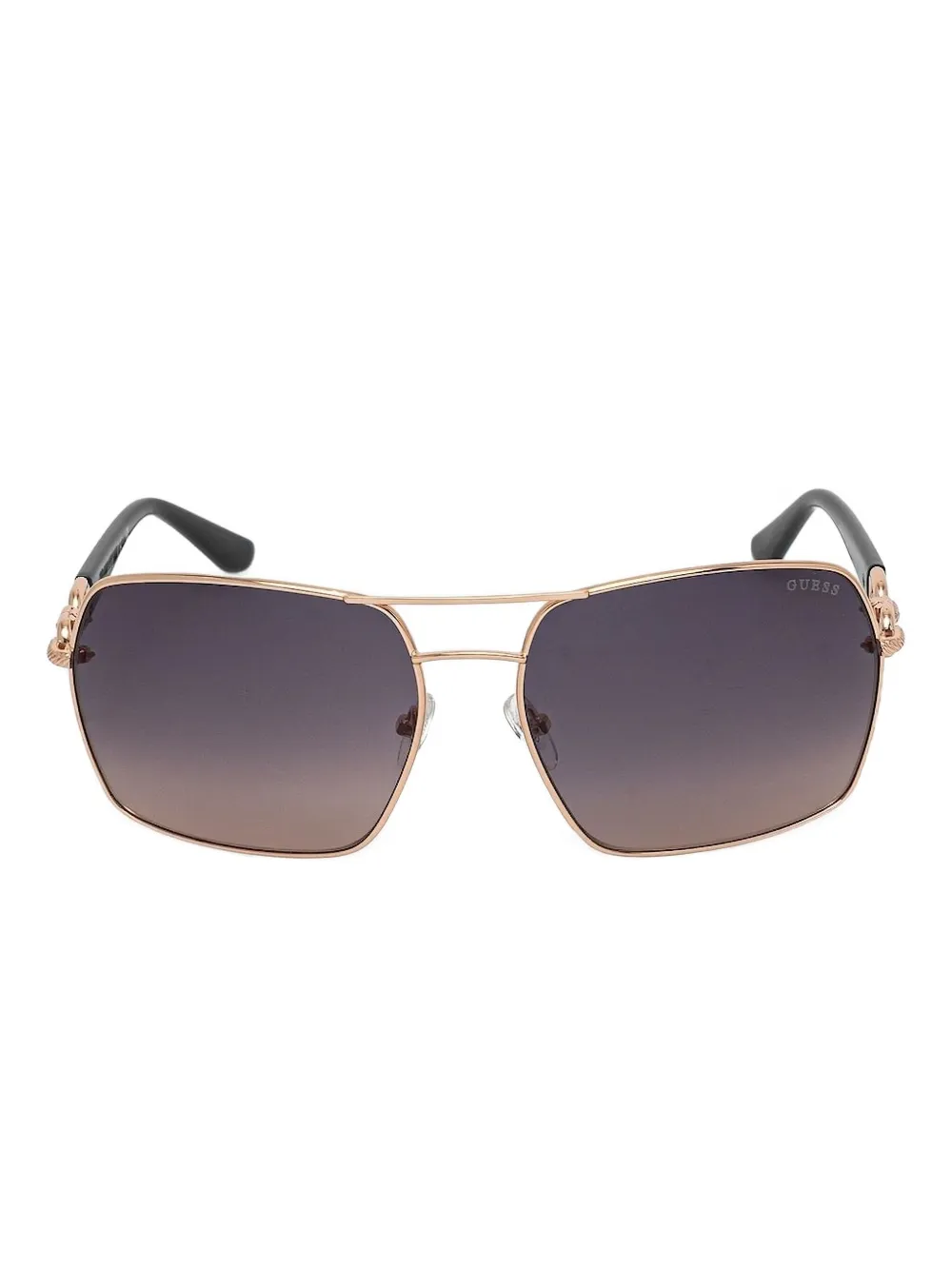 

Солнцезащитные очки в квадратной оправе с цепочкой GUESS EYEWEAR, черный