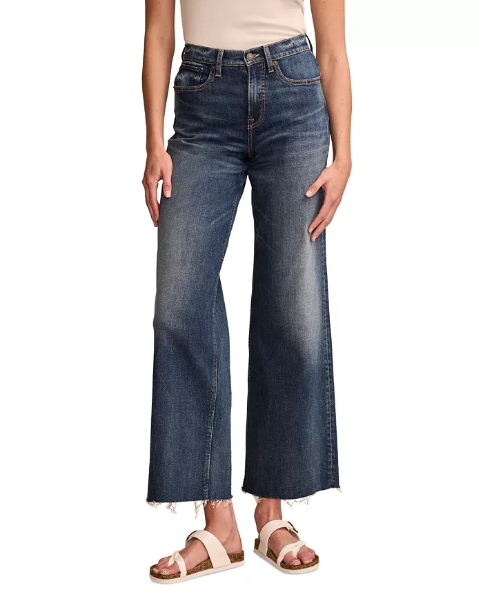

Женские джинсы Stevie с высокой посадкой и широкими штанинами Lucky Brand, синий