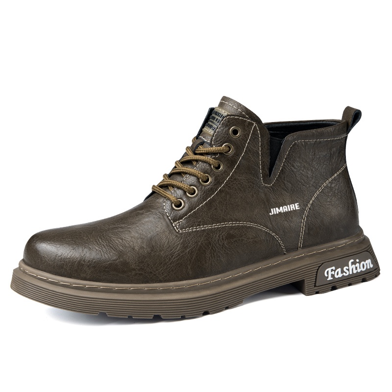

Короткие мужские ботинки Martin King Jinmai, Khaki Spring Fall