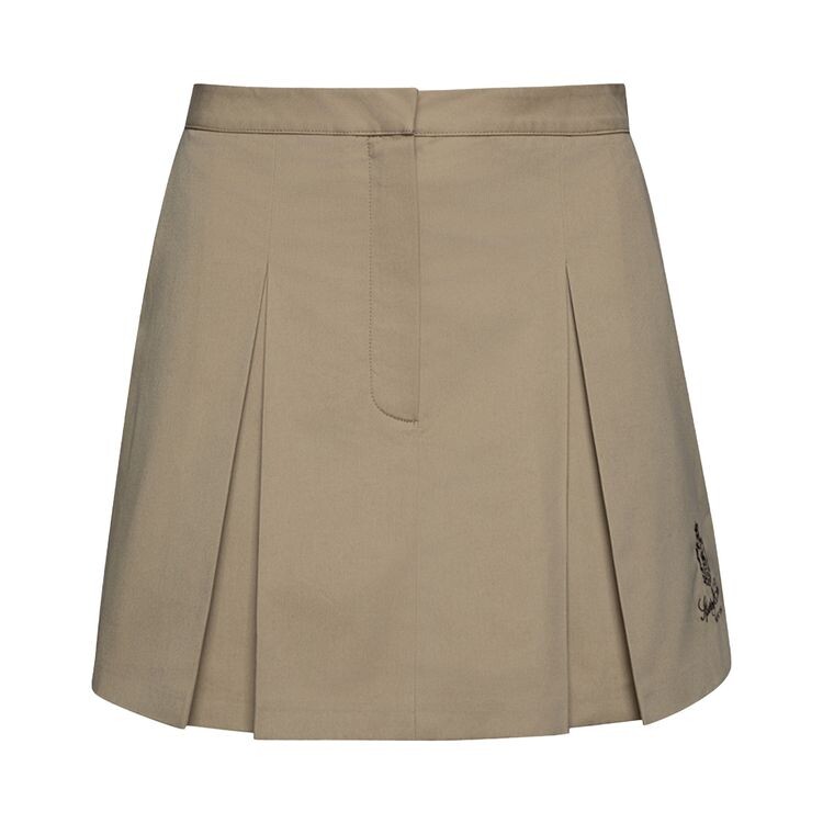 

Юбка Sporty & Rich Sporty & Rich Vendome Double Pleat Skirt Beige/Chocolate, желто-коричневый