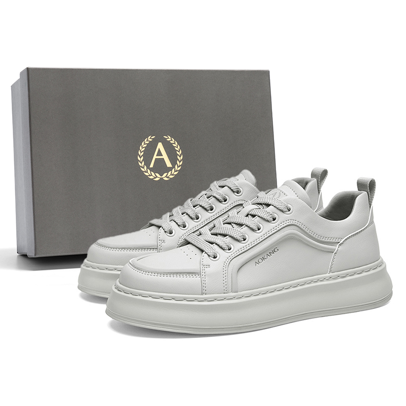 

AOKANG Кроссовки Air Force One Series мужские низкие экрю, серый - серый, цвет Gray[Standard Sports Shoe Size]