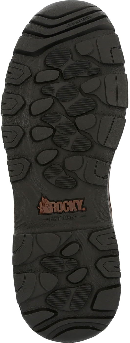 Мужские водонепроницаемые утепленные походные ботинки ROCKY красного цвета — фото 2