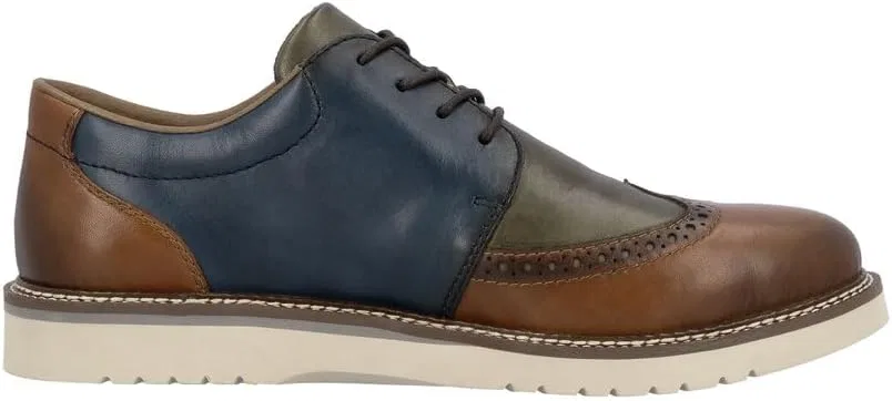 Мужские кожаные туфли Rieker Brogue Multi 04504-90 — фото 3