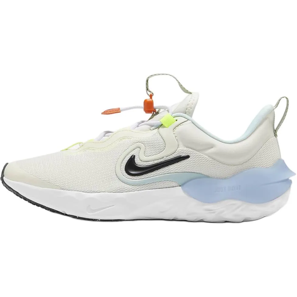 Nike Run Flow Slip Resistant Cushioning Rebound Breathable низкие детские кроссовки для бега White
