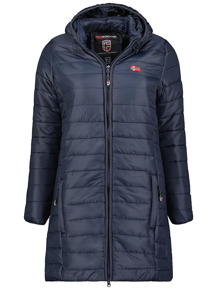 

Стеганое пальто Geographical Norway, темно-синий