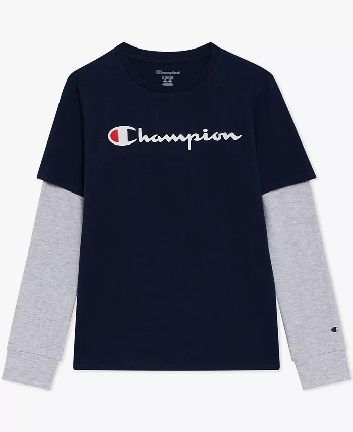 

Футболка с многослойным принтом Big Boys Champion, синий