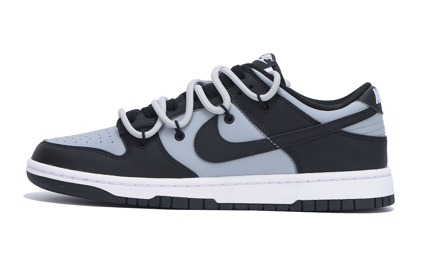 

Nike Мужские кроссовки для скейтбординга Dunk Minimalist Style Unisex Style Abrasion Resistant Low Top черный серый