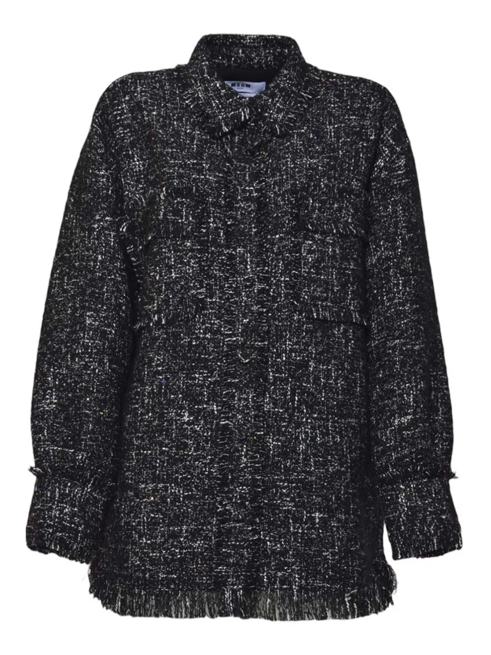 

Блузка с бахромой Msgm, черный