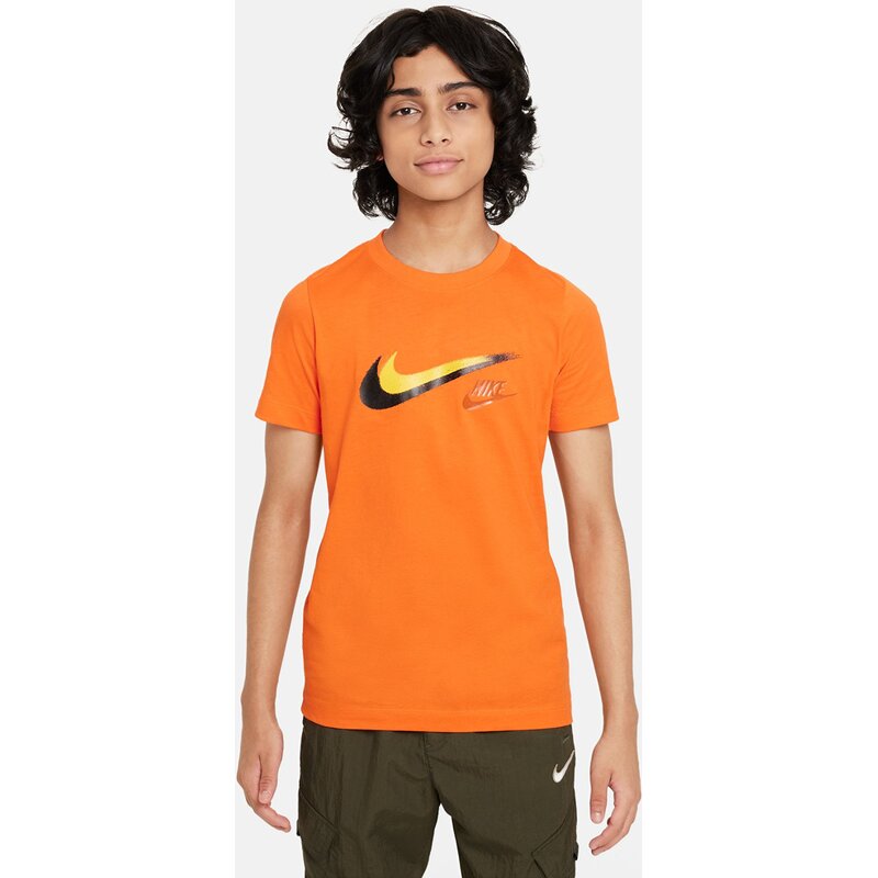 

Футболка с рисунком спортивной одежды Nike, оранжевый