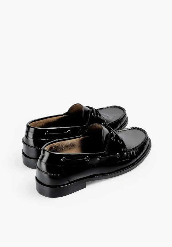Новые лодочные туфли в костюме куриэль Scalpers, Black — фото 3