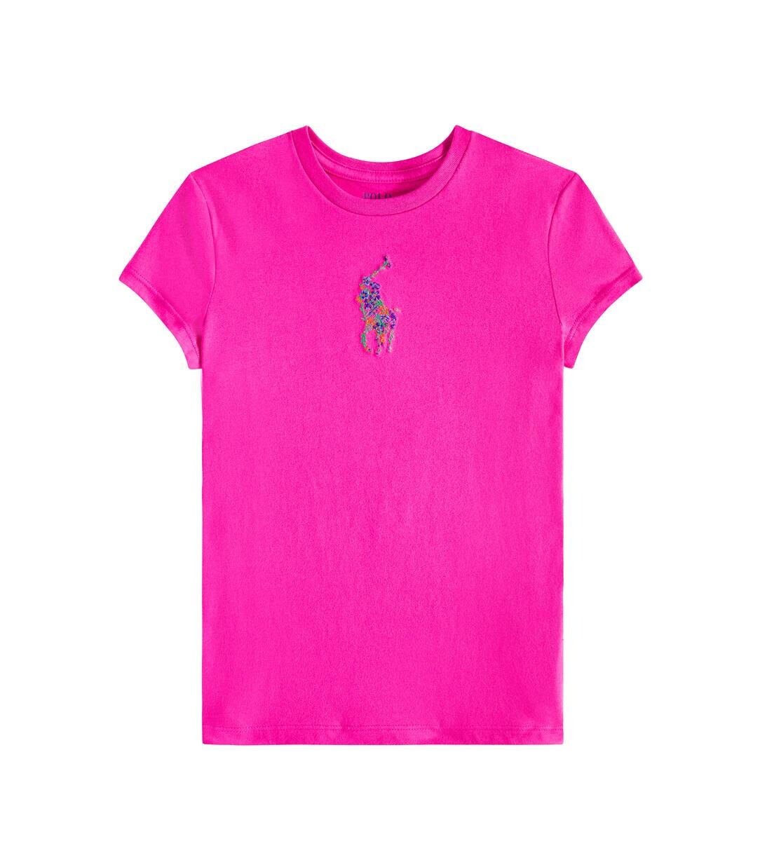

Футболка из хлопкового джерси Polo Ralph Lauren Kids, цвет college pink