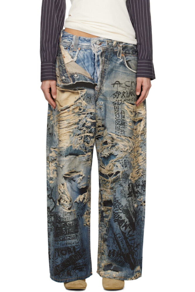 

Синие джинсы Super Baggy Fit 2023 Acne Studios