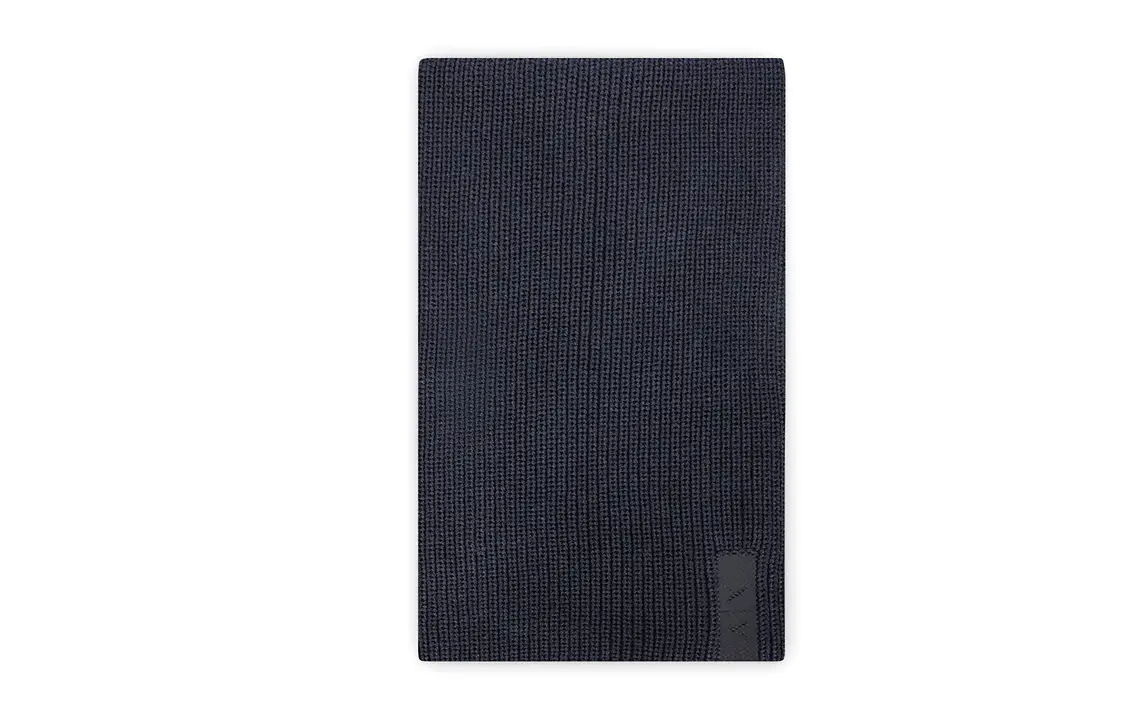 

Акриловый, овечья шерсть вязаный шарф мужской черный ARMANI EXCHANGE