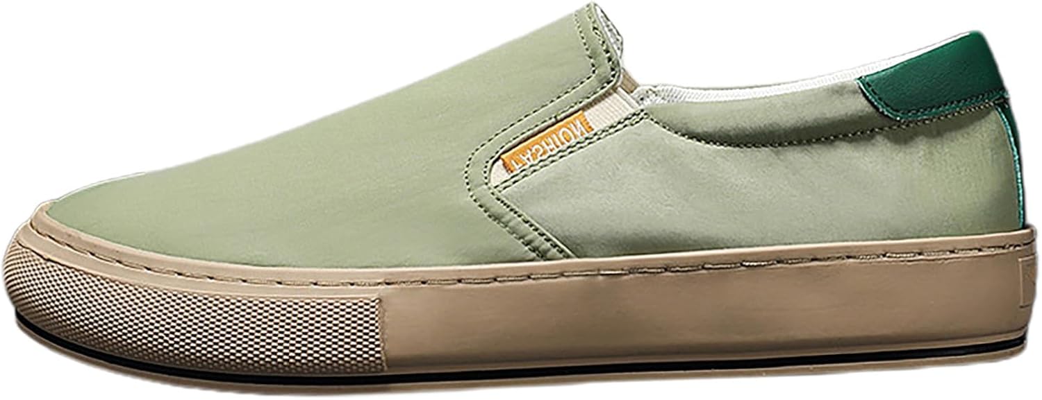 

Летние мужские кеды на холщовой основе, корейская версия модной дышащей обуви из льняной ткани, мужская повседневная обувь, размер 13W Generic, зеленый