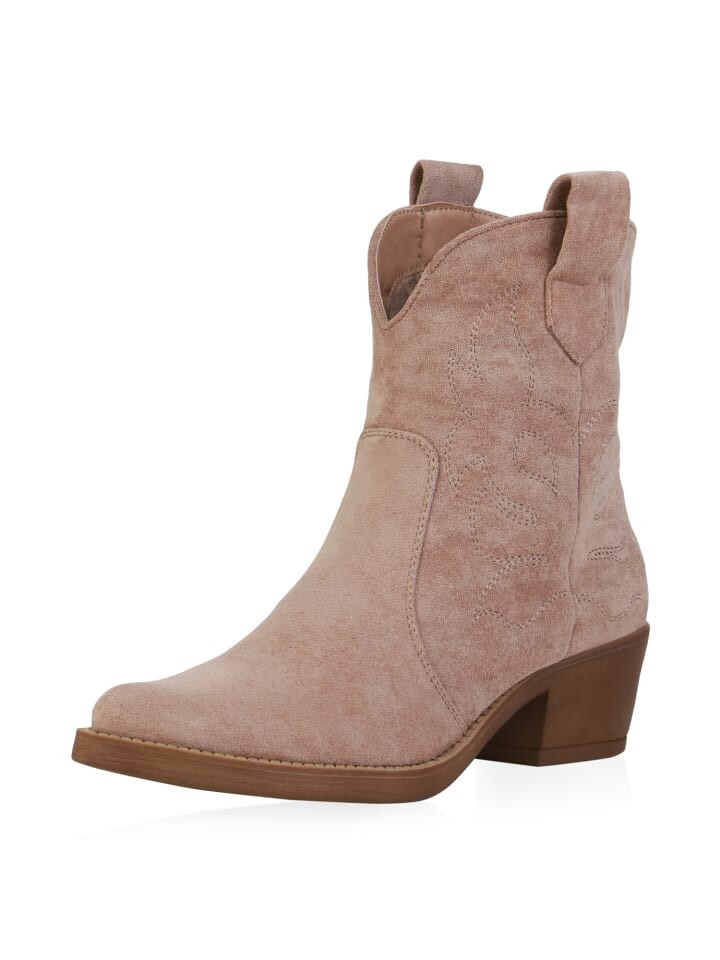 

Ботильоны VAN HILL Cowboy Boots Elizabeth, цвет nude velours