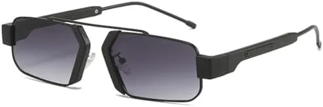 

HaoLMi - Женские солнцезащитные очки с градиентными линзами Ocean, защита от УФ-излучения UV400, Мужские солнцезащитные очки в стиле ретро, Black Gray Gradient