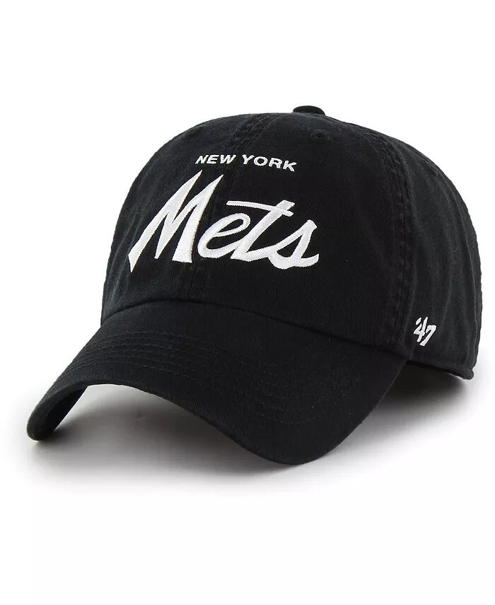 

Мужская черная кепка New York Mets Crosstown Classic Franchise Fitted '47 Brand