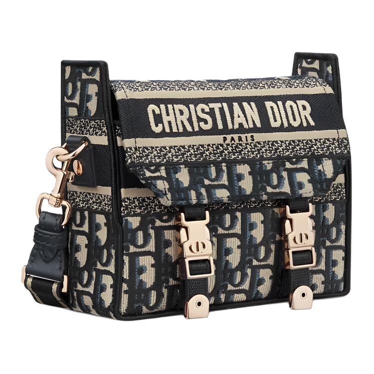 DIOR Хлопковая кроссбоди сумка женская разноцветная — фото 2