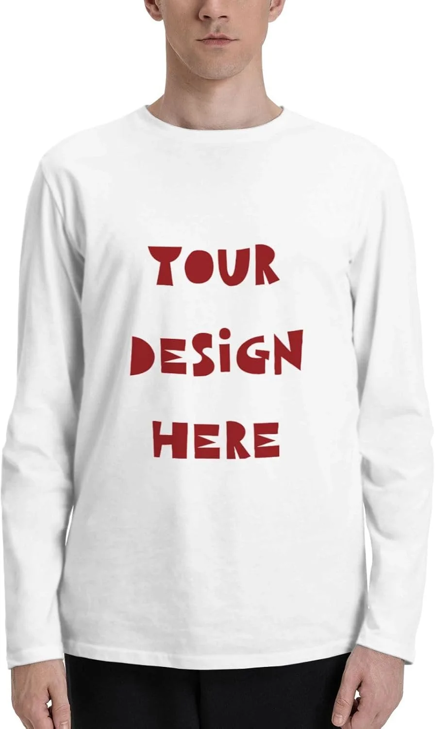 Футболка с длинным рукавом для мужчин Custom Shirt Cotton
