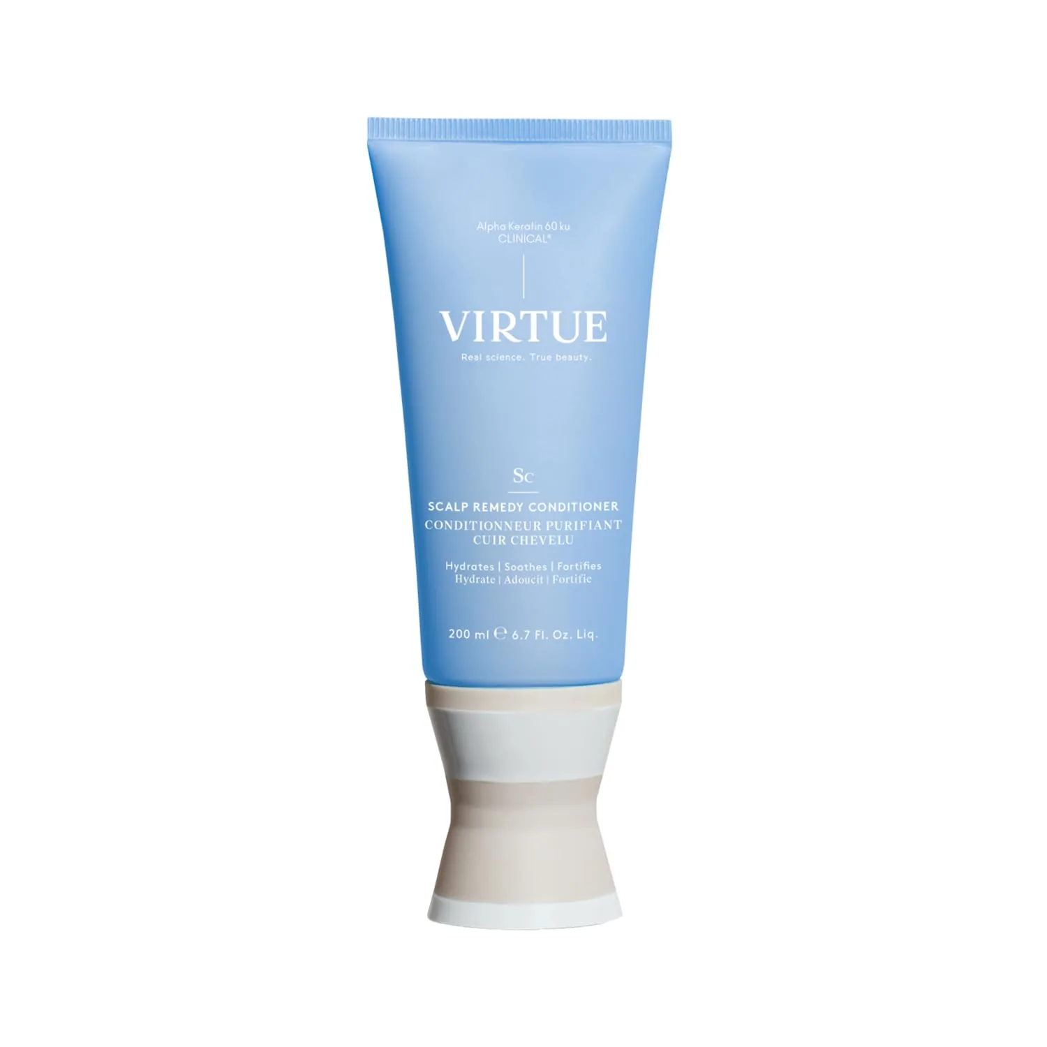 Кондиционер для кожи головы VIRTUE Scalp Remedy, балансирующий микробиом сухой, жирной и раздраженной кожи головы, без отдушек, безопасен для всех типов волос, подходит для окрашенных волос, 170 мл