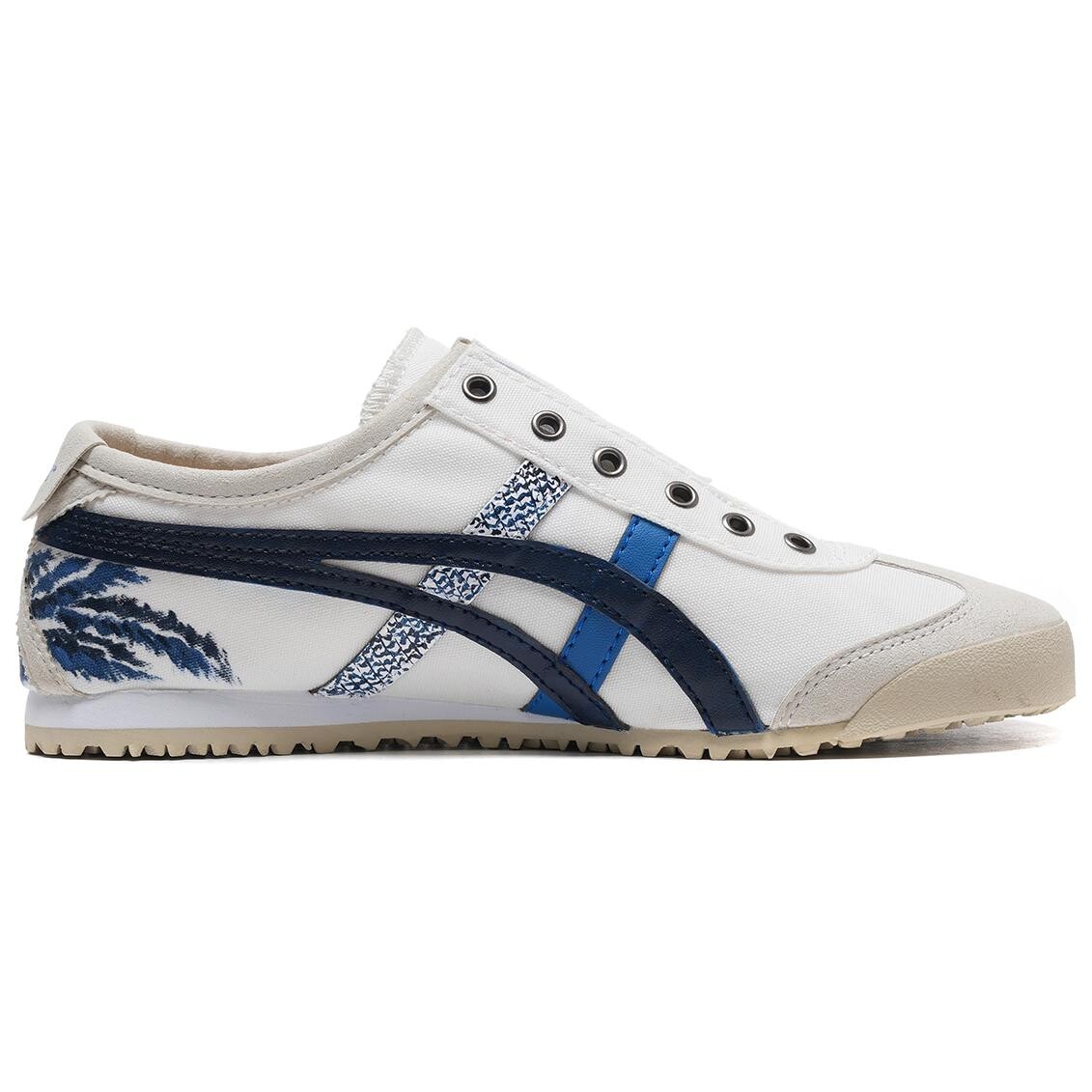 Кроссовки Onitsuka Tiger MEXICO 66 Casual Shoes Unisex Low-Top White Blue Red — фото 2