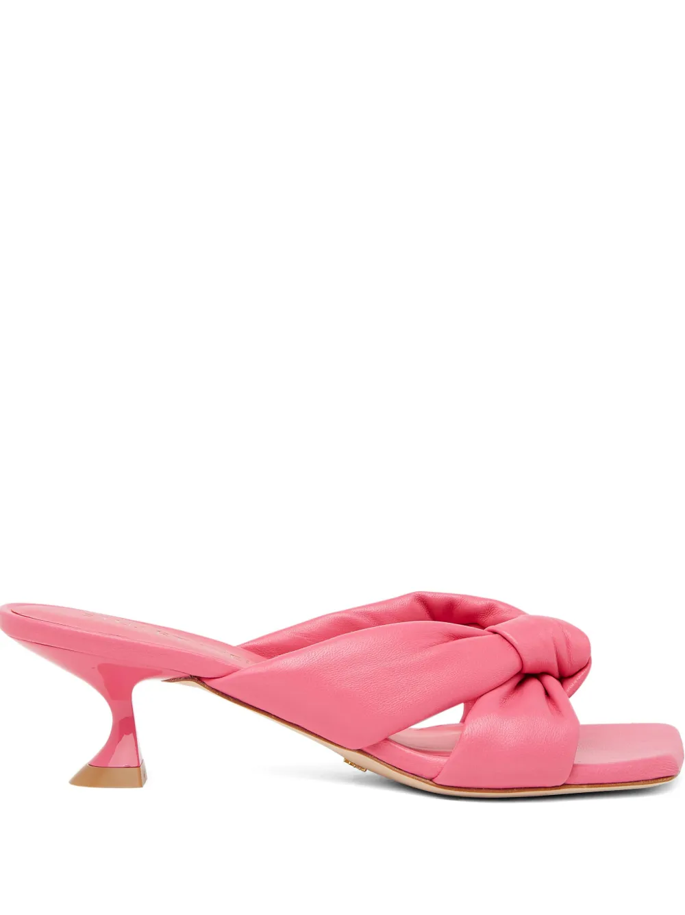 Босоножки Playa с узлом и каблуком 50 мм Stuart Weitzman, розовый
