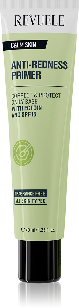 

Успокаивающая кожа, снимающая покраснения, основа под макияж Revuele, spf 15 40 мл