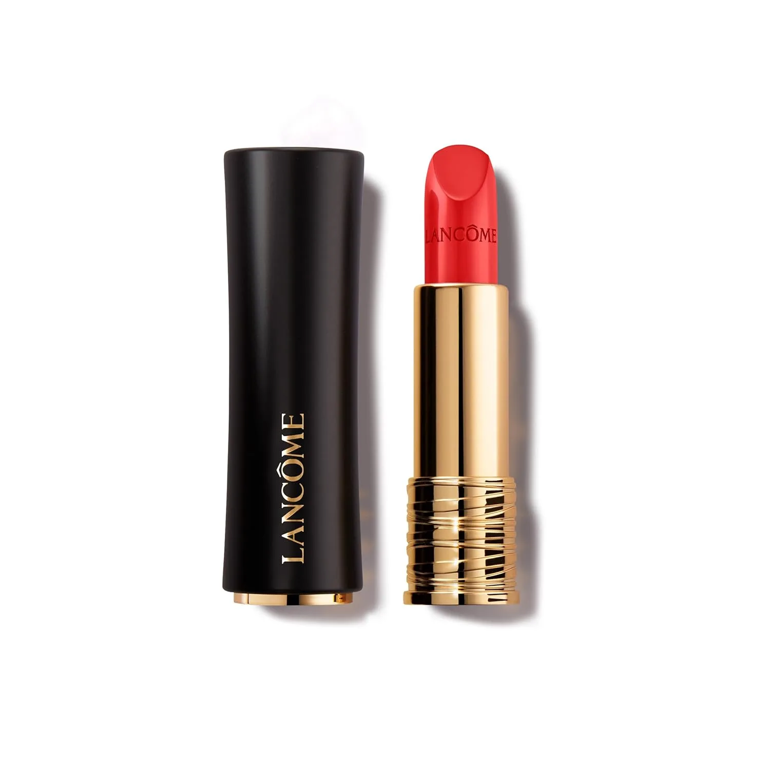 Увлажняющая кремовая помада Lancôme L'Absolu Rouge - стойкость к размазыванию и сияющий финиш - комфорт до 18 часов., 132 Caprice De Rouge: cool fiery red