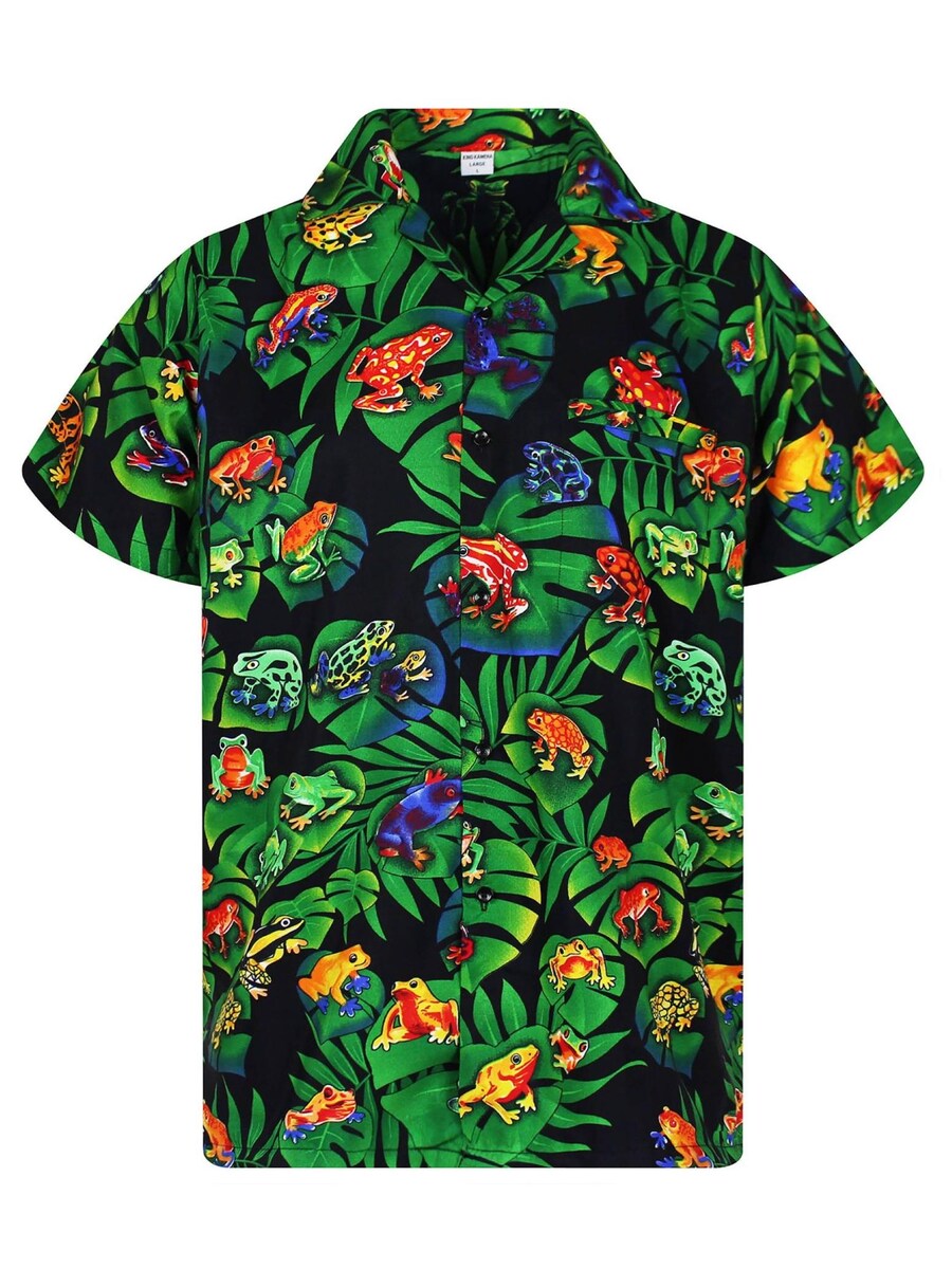 

Рубашка King Kameha Frogs, черный
