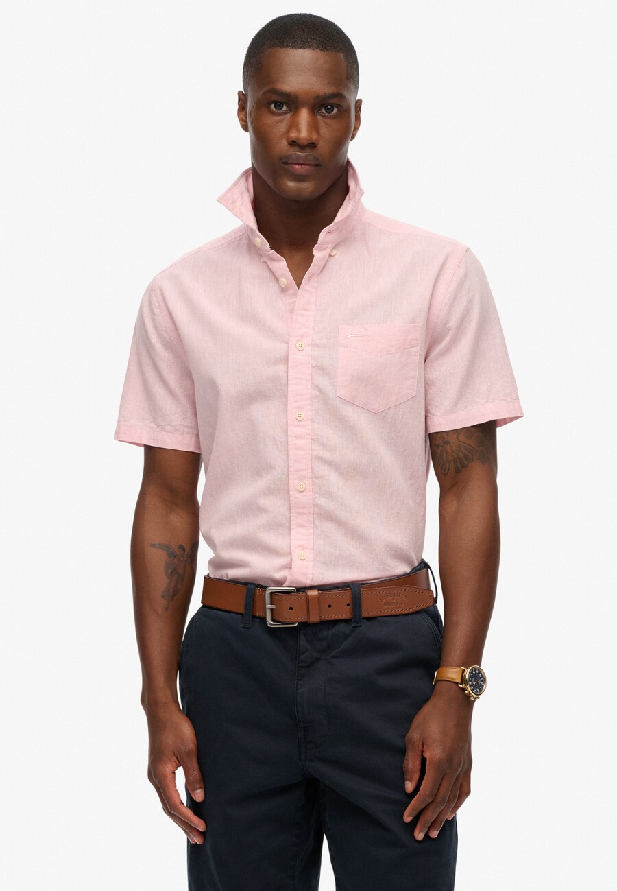 

Рубашка на пуговицах Comfort fit Superdry City, Pastel pink