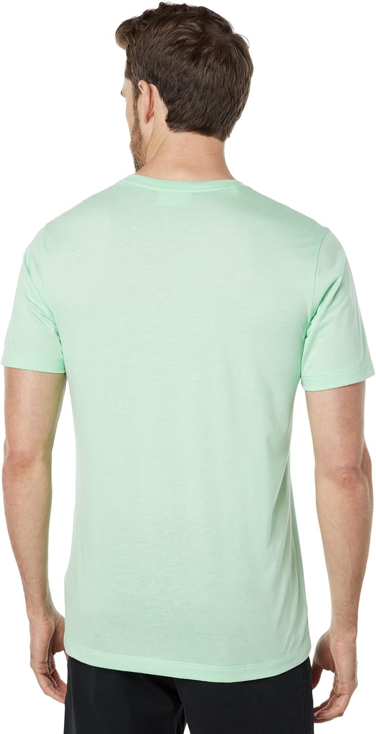 Мужская футболка Lacoste из хлопкового джерси с воротником-хенли и пима, Ash — фото 2