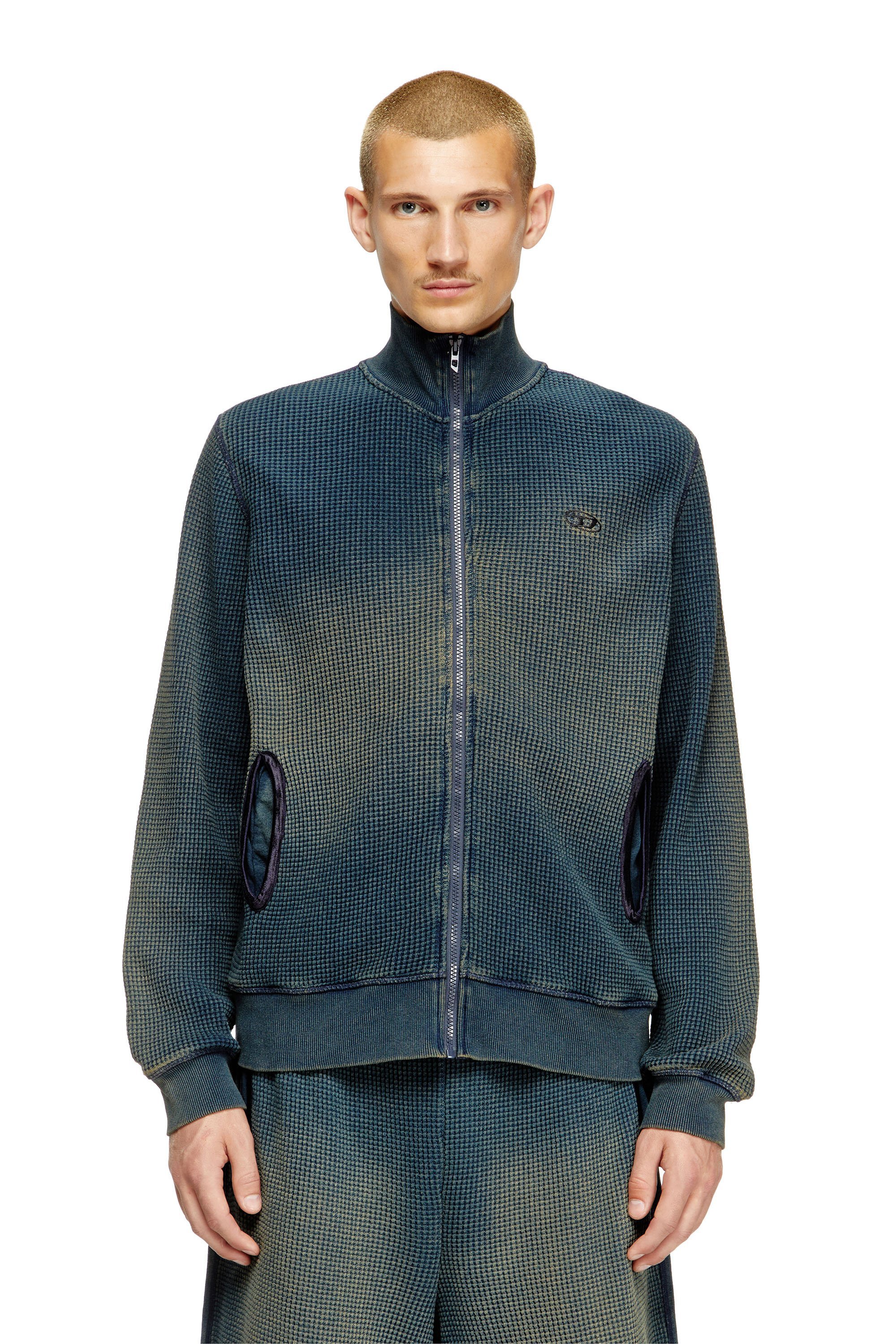 Мужская толстовка на молнии S-WAFY-ZIP Diesel, Indigo Blue