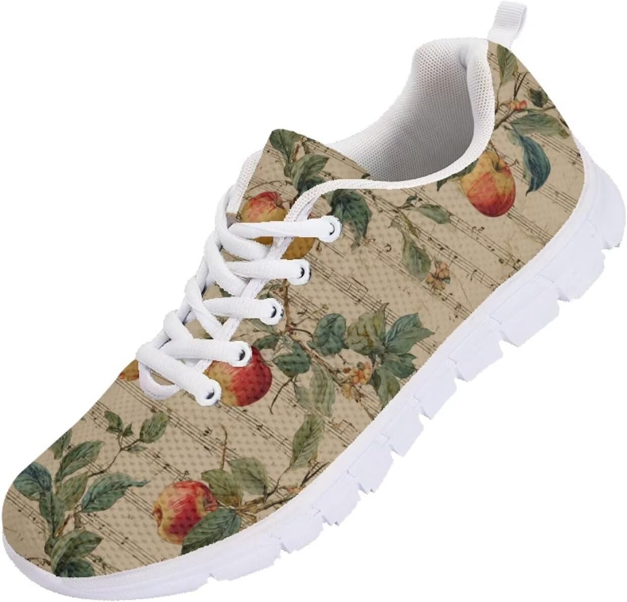 

Мужские кроссовки Funnydude Funny Print 2025 Осень, легкие беговые кроссовки с дышащей сеткой, Apple