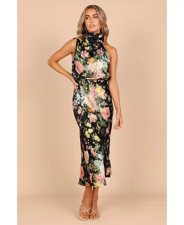 

Женское платье макси с запахом Anabelle Halter Neck Petal and Pup, мультиколор