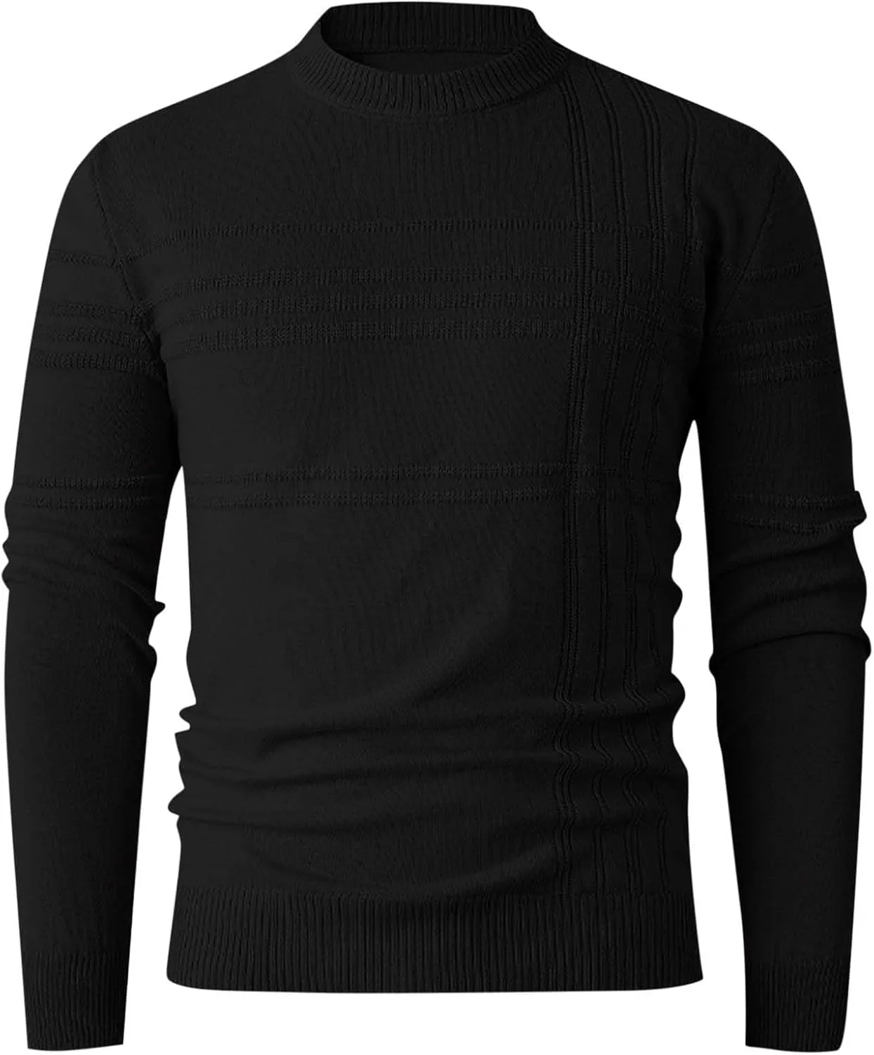 

Мужской свитер с длинным рукавом в полоску