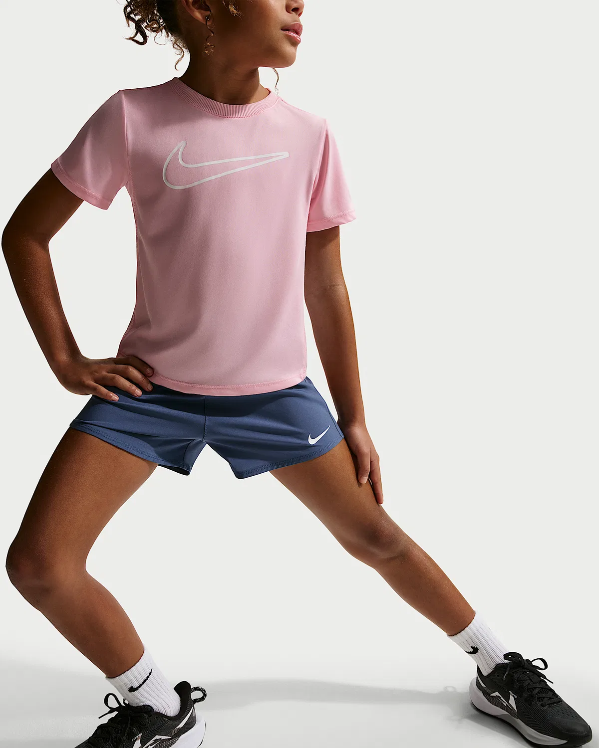 Детские шорты Nike Dri-FIT One Woven, Blue — фото 4