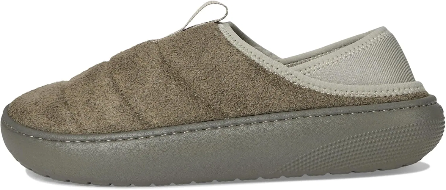 Туфли Crocs Classic Puff Moc, Galactic Grey Suede — фото 4