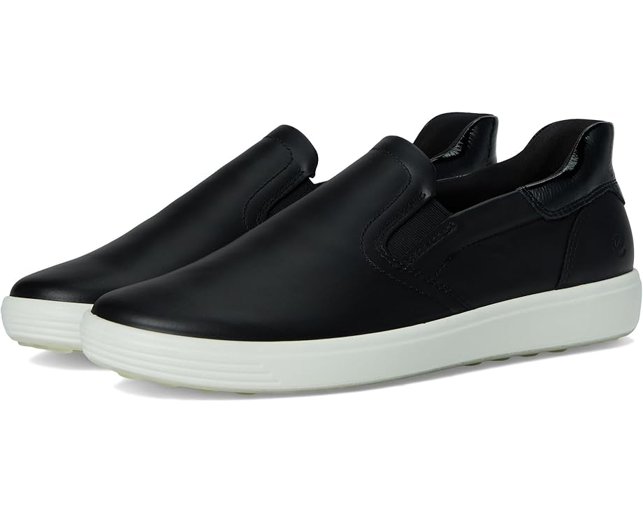 

Кроссовки ECCO Soft 7 Easy Slip-On Sneaker, цвет Black/Patent Black