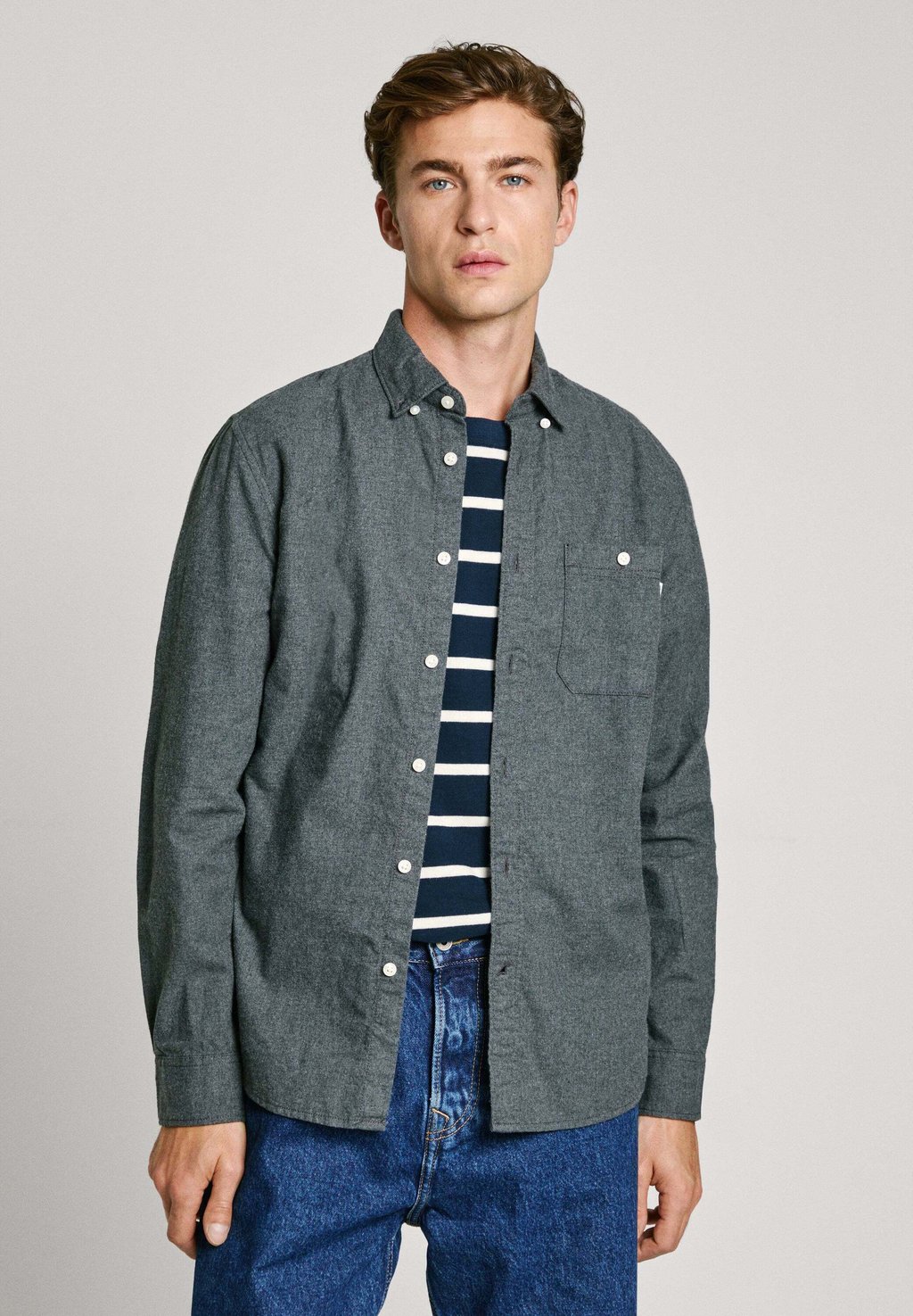 

Рубашка Pepe Jeans, серый