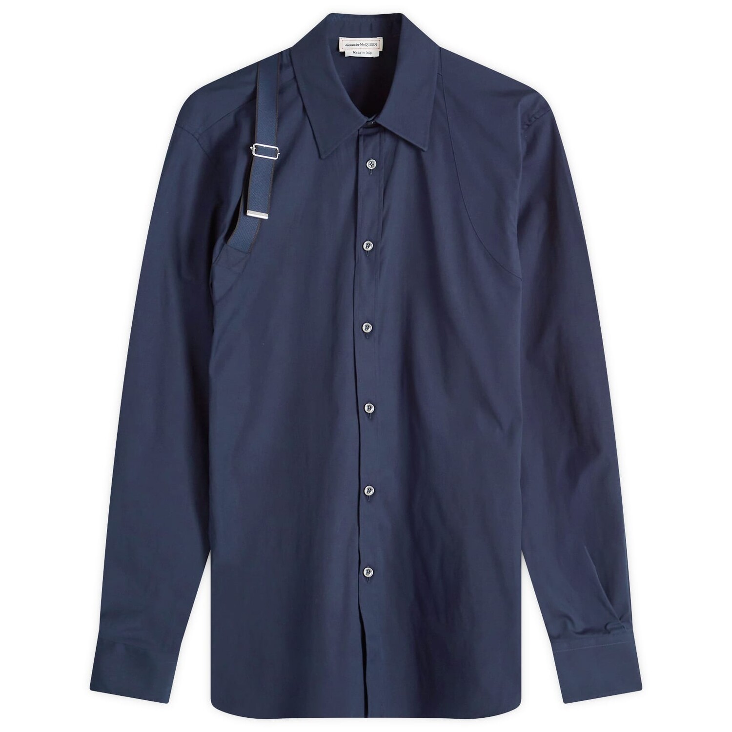 

Рубашка Alexander Mcqueen Harness Shirt, цвет Ink Blue