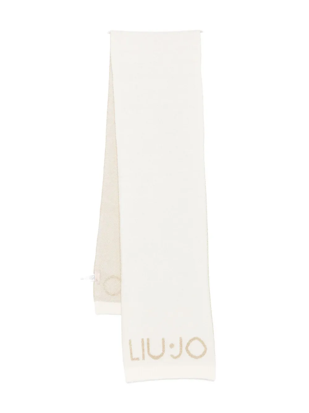 

Шарф с металлическим логотипом LIU JO, белый