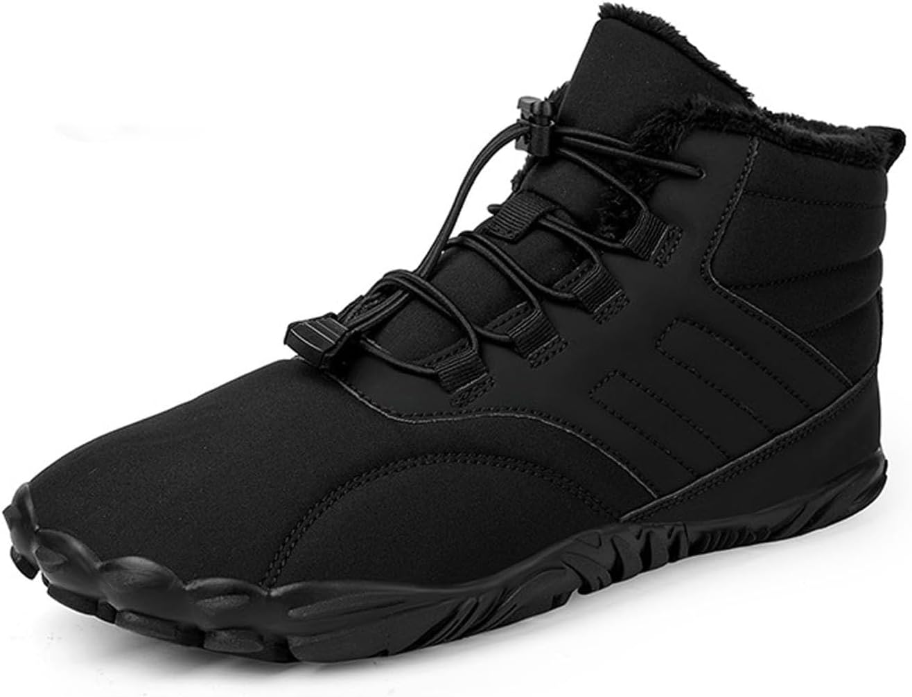 

Ботинки для женщин и мужчин, зимние ботинки для женщин с широкой носочной частью, противоскользящие ботинки Generic, черный