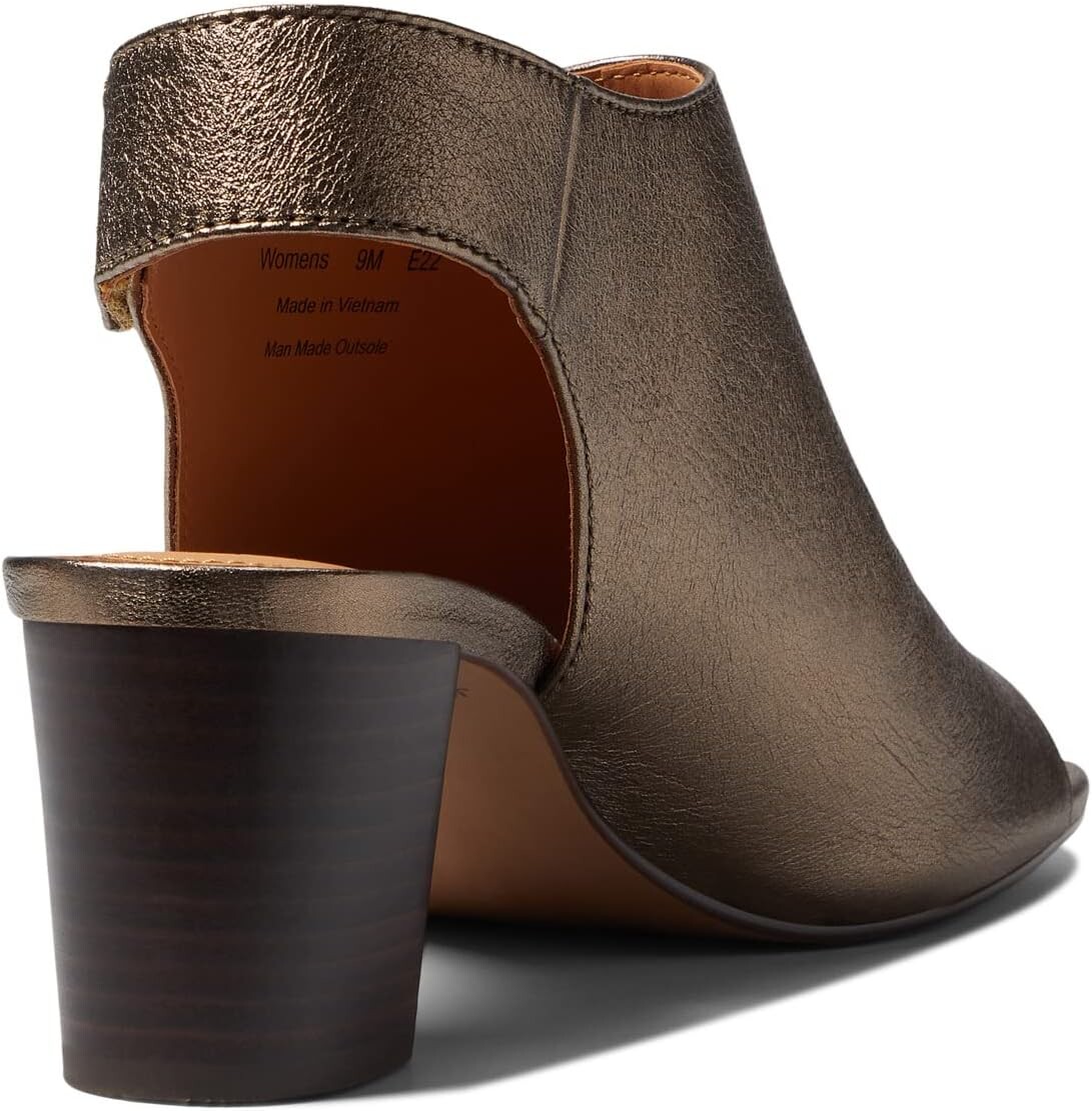 Босоножки Evelyn Open Toe Bootie Johnston & Murphy, цвет Bronze Metallic Sheepskin — фото 4