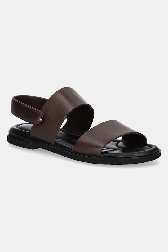 

Кожаные сандалии Premium Hilfiger Strappy LH Sand Tommy Hilfiger, коричневый