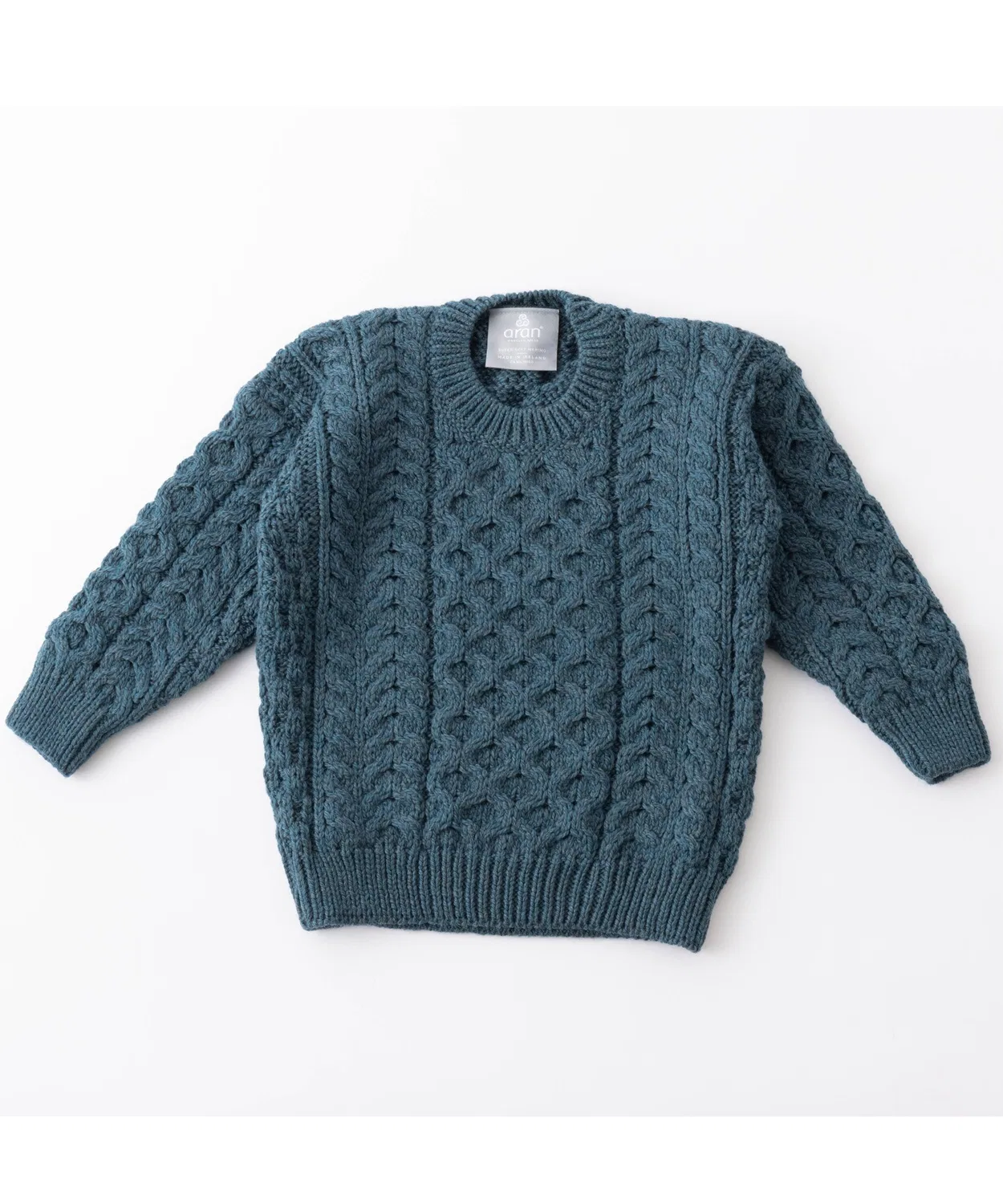 Свитер из супер-мягкой мериносовой шерсти, Cable Knit, CARRAIG DONN, синий