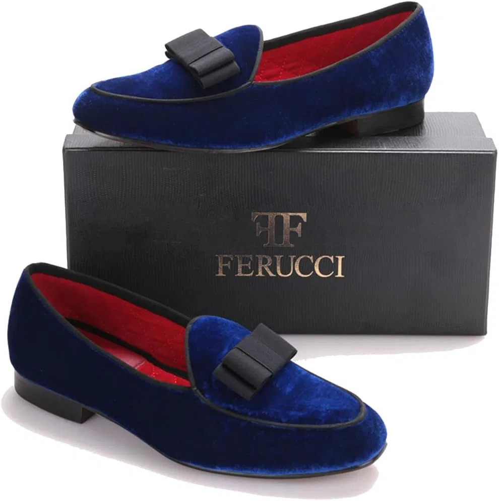 Лоферы FERUCCI Handmade, синие — фото 2