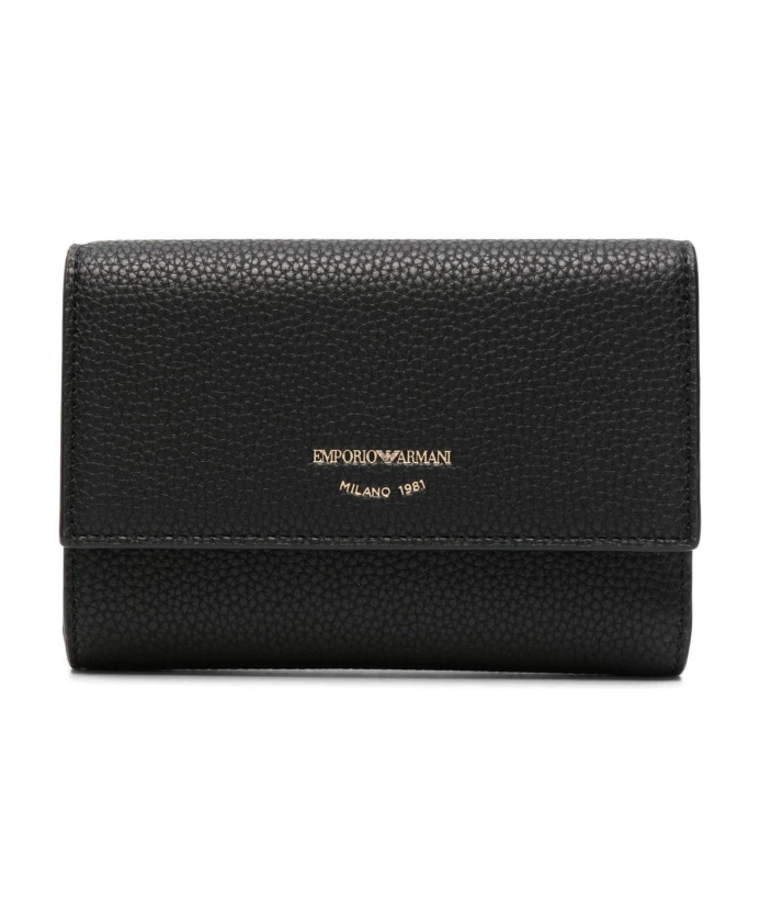 

Повседневный кошелек с визитницей Emporio Armani, черный