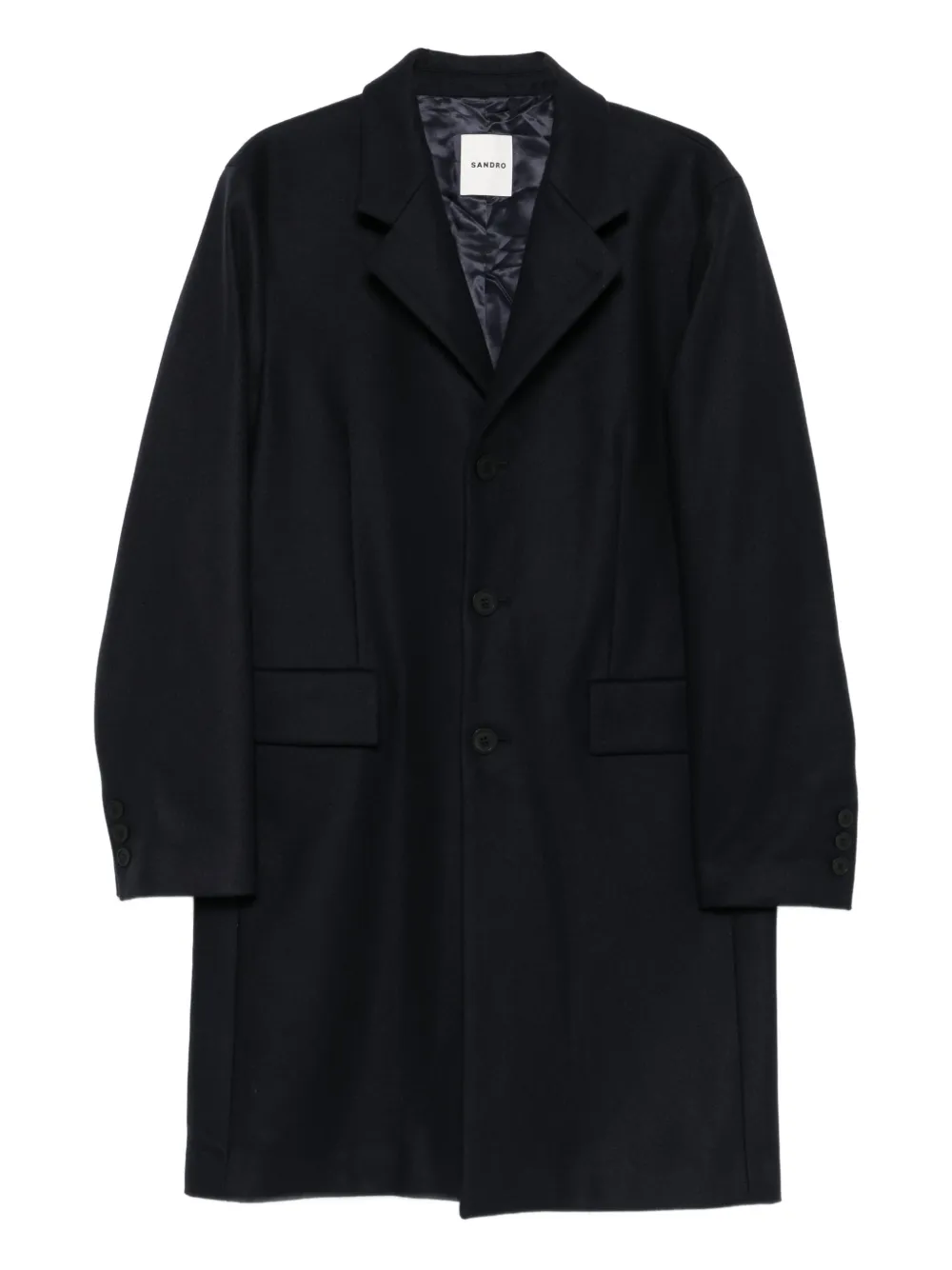 

Пальто с заостренными лацканами SANDRO, синий
