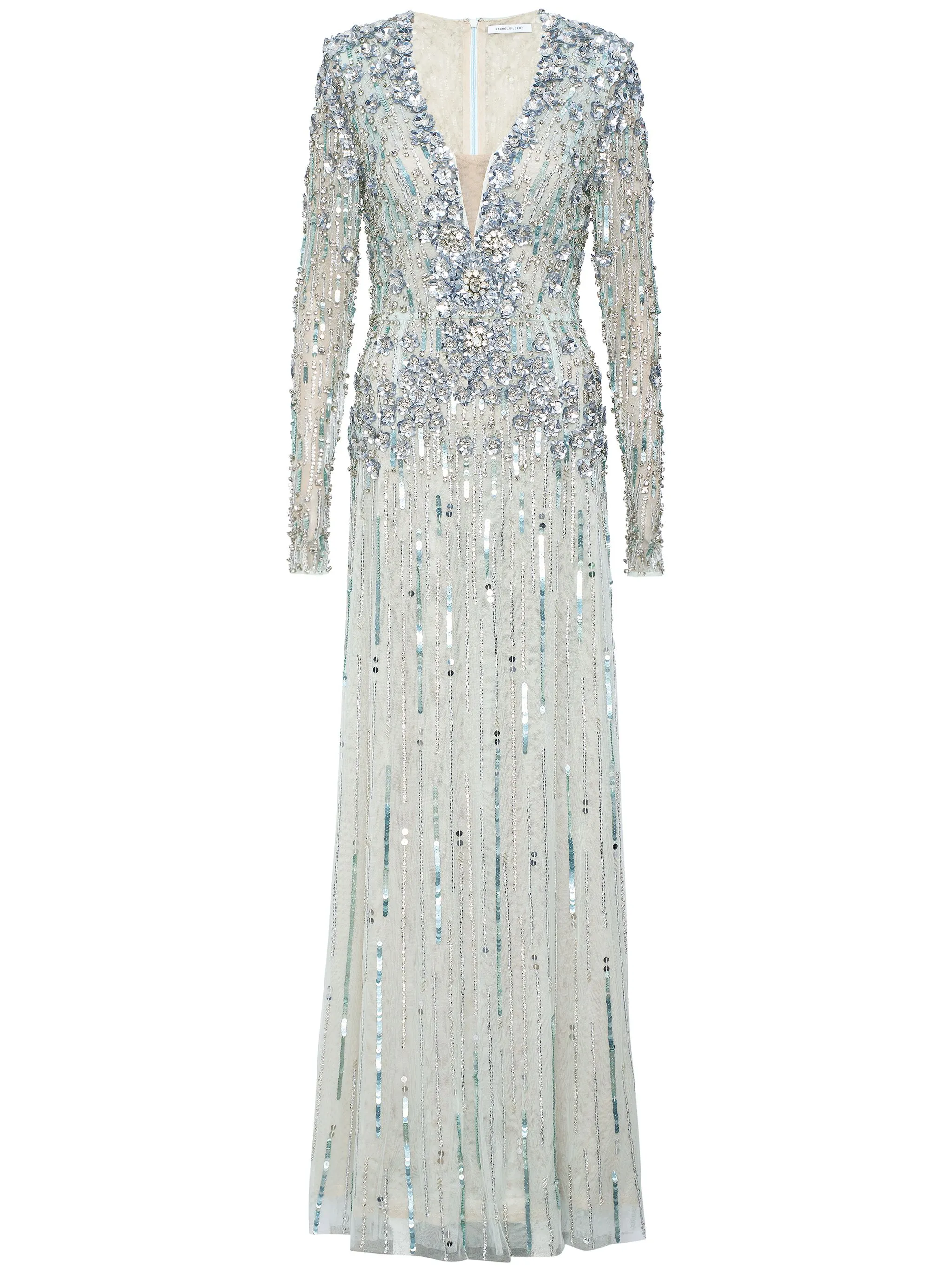 

Платье Rosa с кристаллами Rachel Gilbert, серебристый